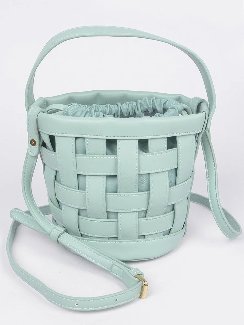 Leather Cross Body Strap Clutch